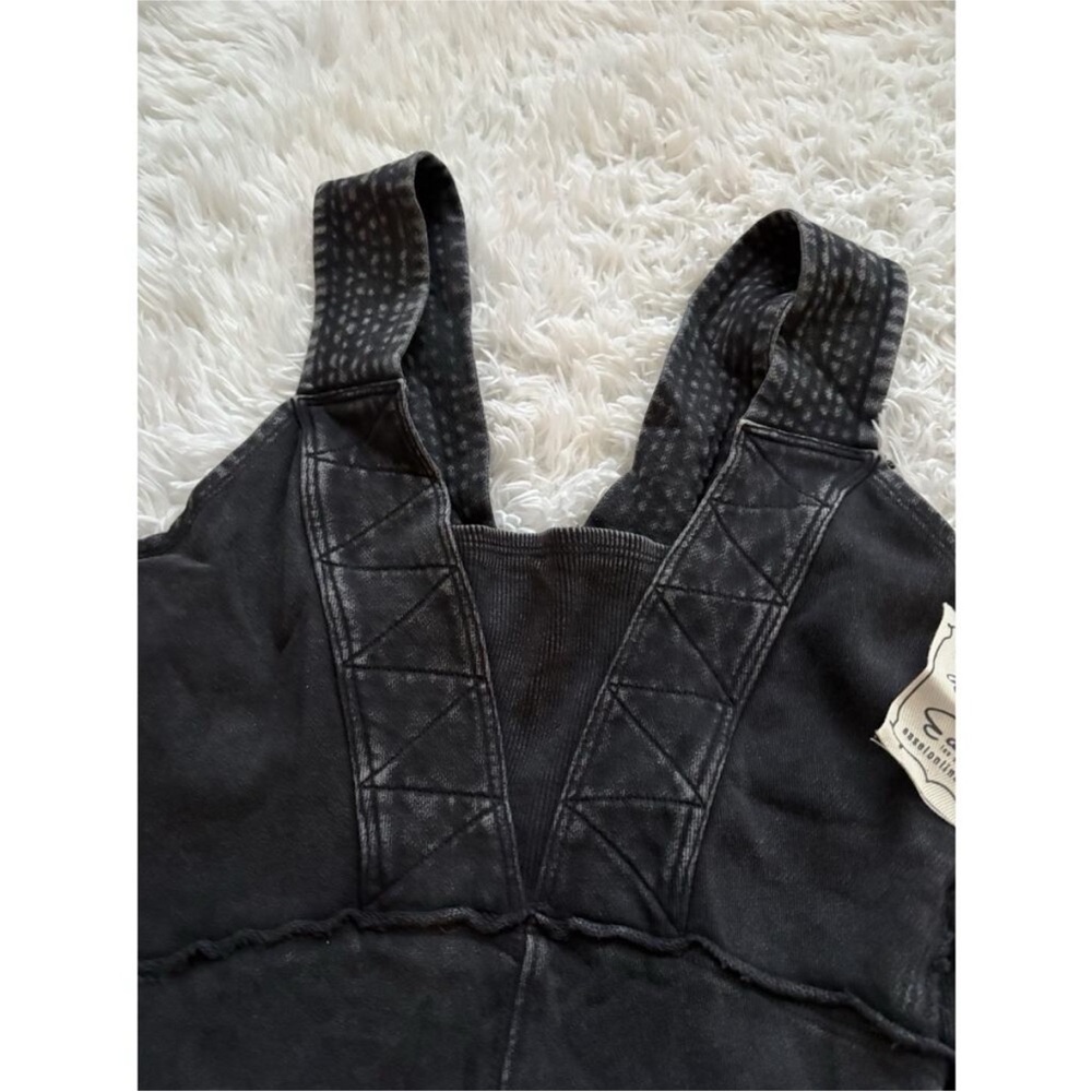 easel Black Washed Overalls - Picture 3 of 8